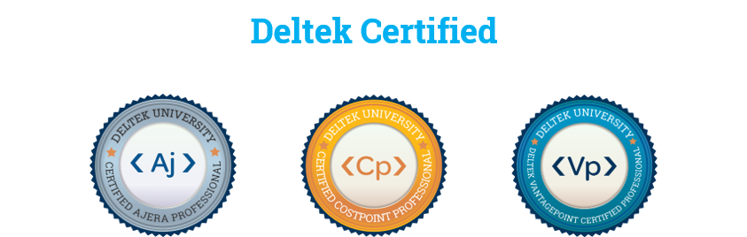 Deltek Certification Badges